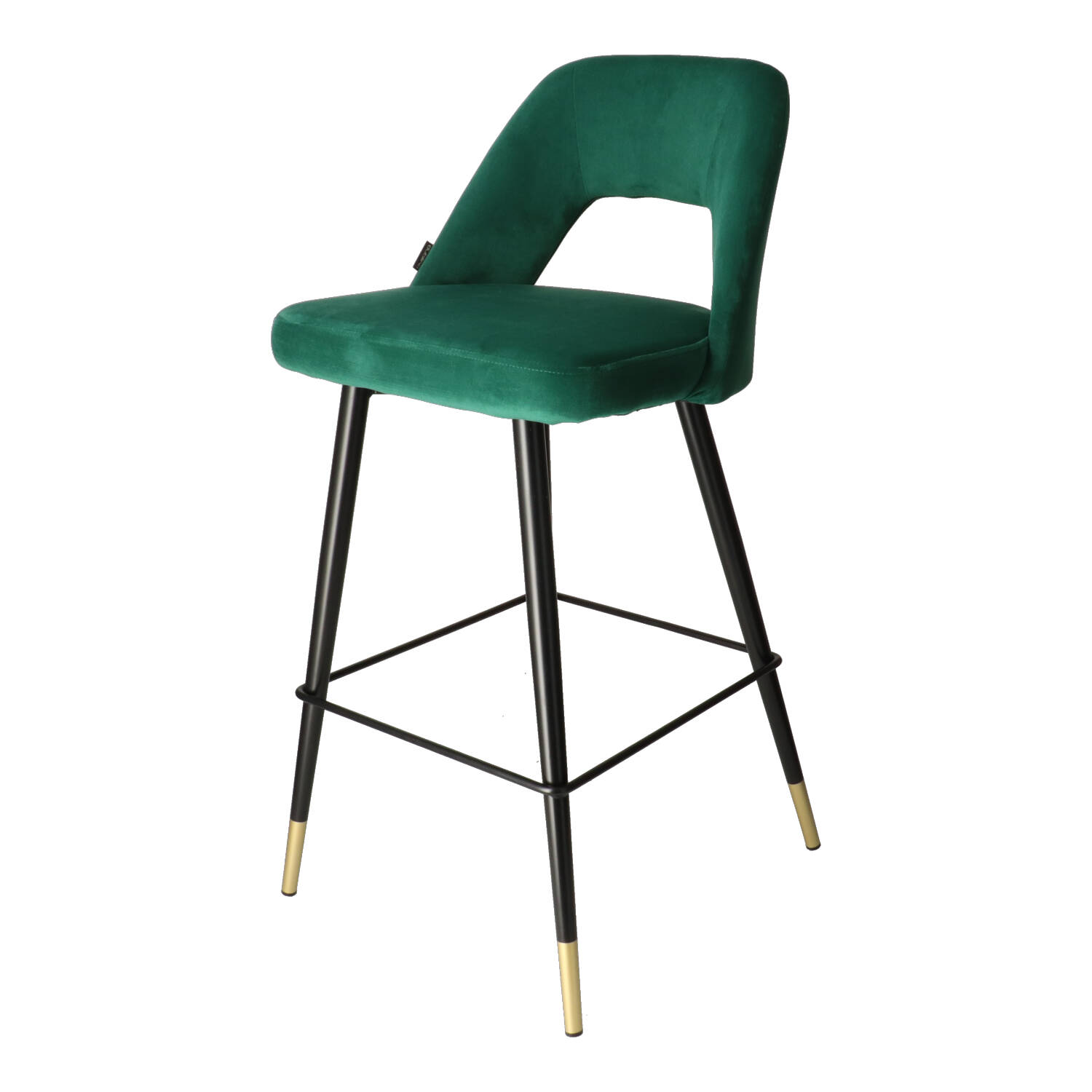 DL FANNY Green design Upholstered indoor bar stool